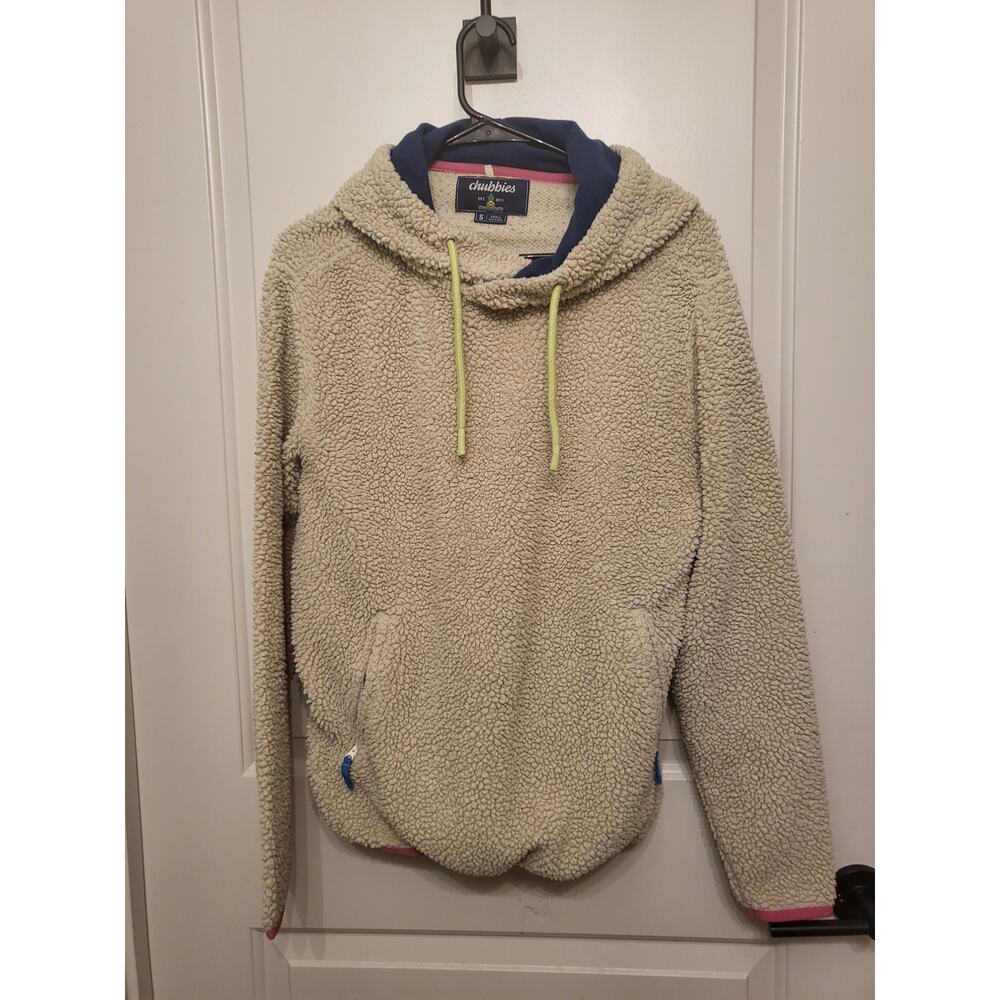 Cream Sherpa Hoodie Small
